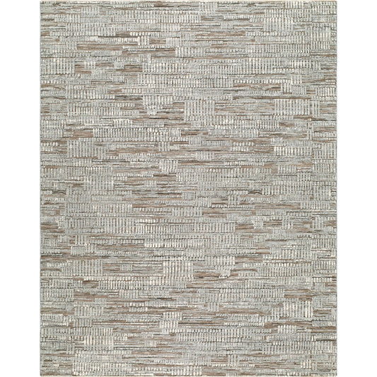 Keller KLR-2305 Rug by Livabliss in medium gray, black, charcoal, beige. Made from polyester in a unique style.
