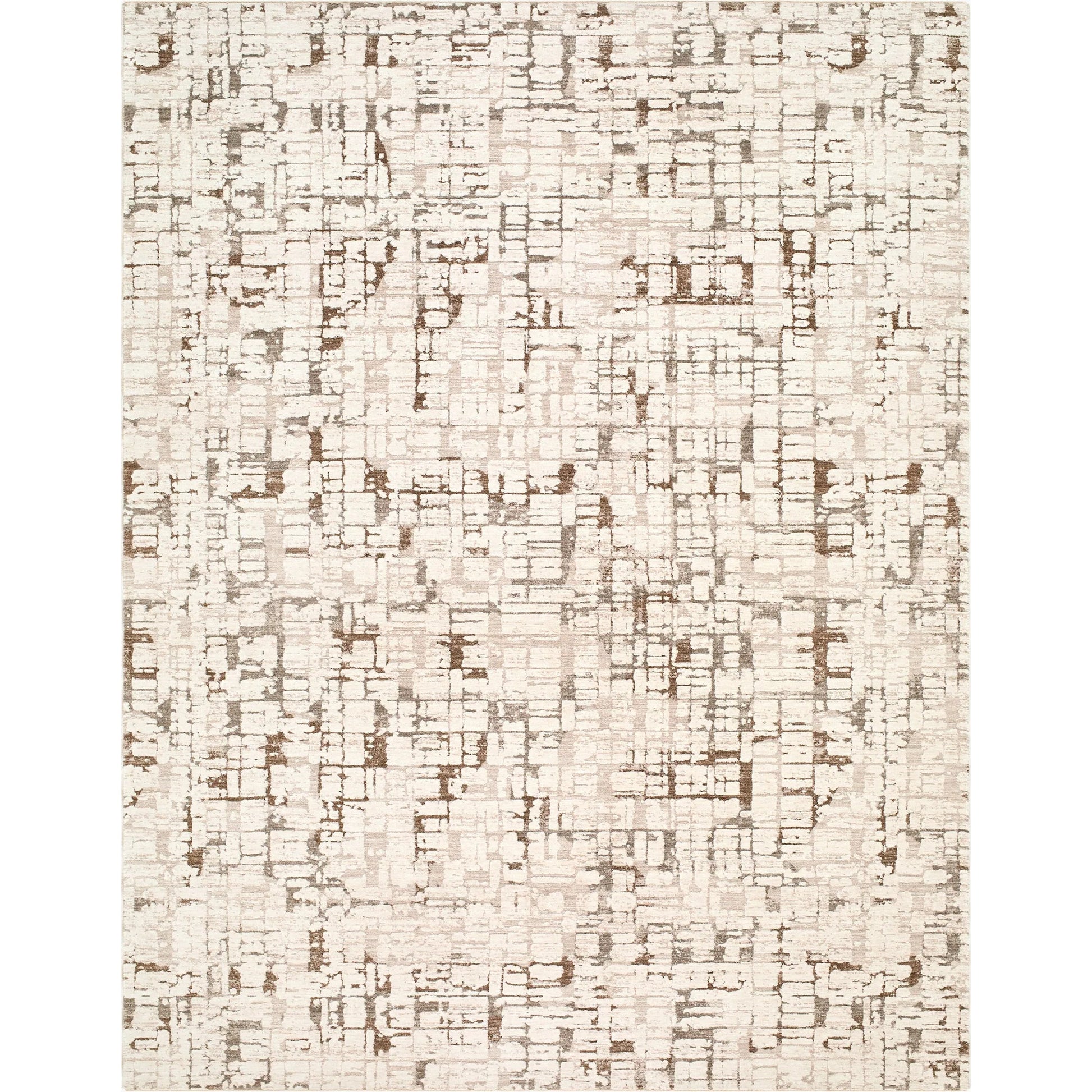 Keller KLR-2309 Rug by Livabliss in beige, medium gray, charcoal, dark brown, medium brown, tan. Made from polyester in a unique style.