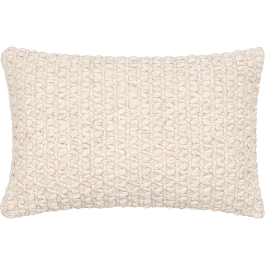 Karolyn Pillow - 8520 by Surya in cream. Made from 50% cotton, 25% viscose, 25% wool, 100% cotton in a cottage & farmhouse style.