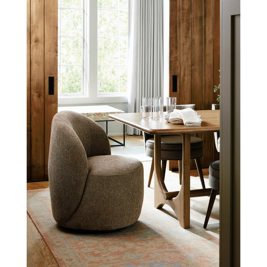 Kamise Dining Chair - 528583 by Surya in upholstery: medium gray, base: black and powder coated. Made from polyester, pine, polyurethane foam, dacron in a modern style.