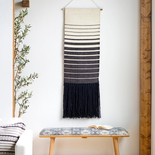 Kamal - 21994 by Livabliss in black, cream. Made from 100% jute, 100% wood in a eclectic & global style.