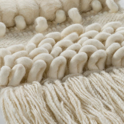 Kamal - 22567 by Livabliss in cream, wheat. Made from 90% wool, 10% viscose in a eclectic & global style.