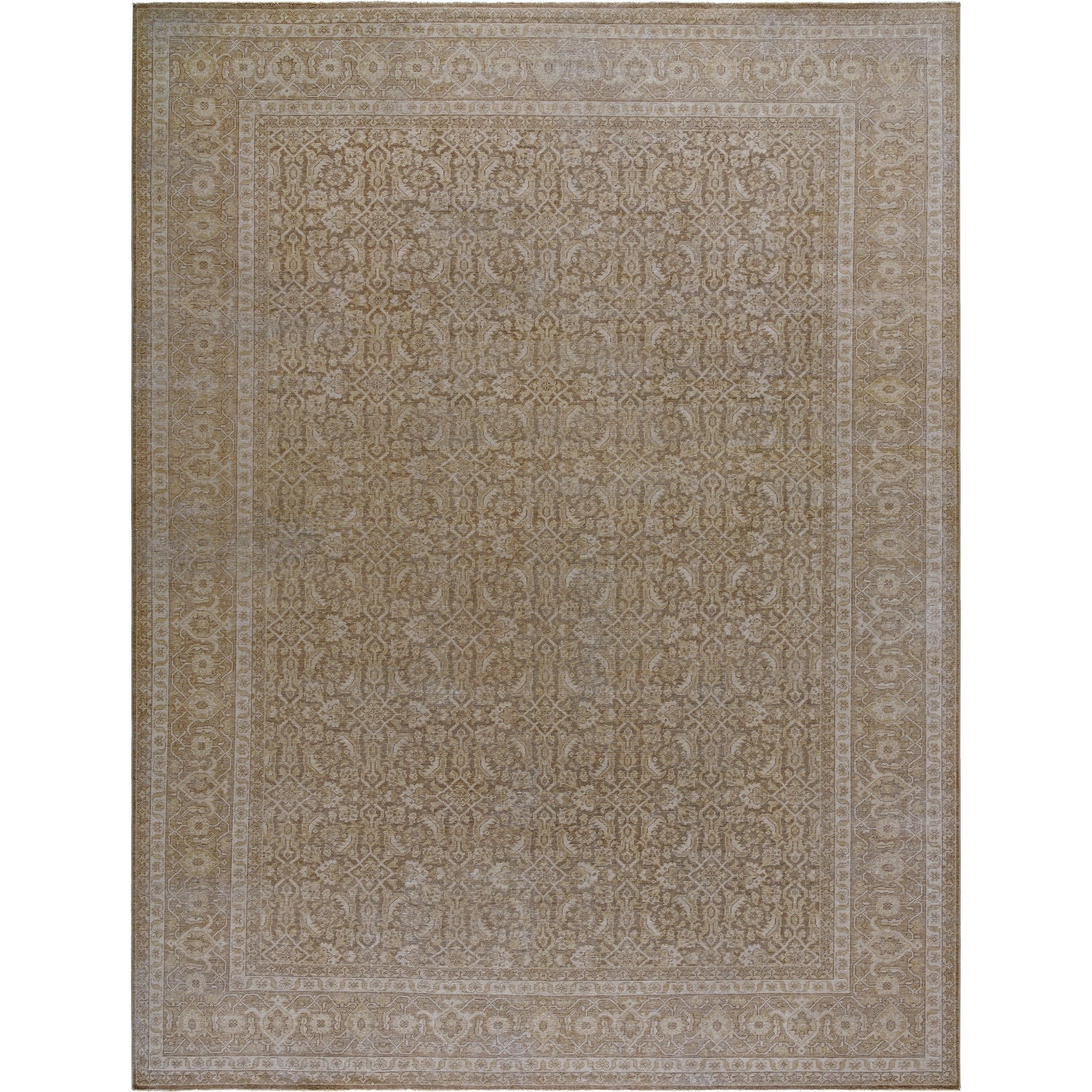Kerman Rug - 533298 by Surya in khaki, nickel, ash. Made from wool in a unique style.