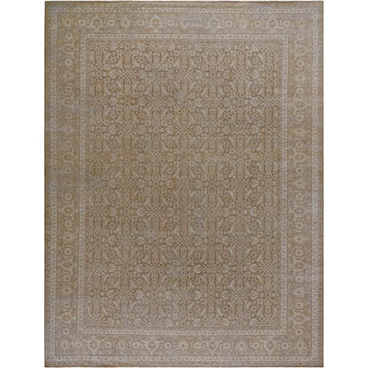 Kerman Rug - 533298 by Surya in khaki, nickel, ash. Made from wool in a unique style.