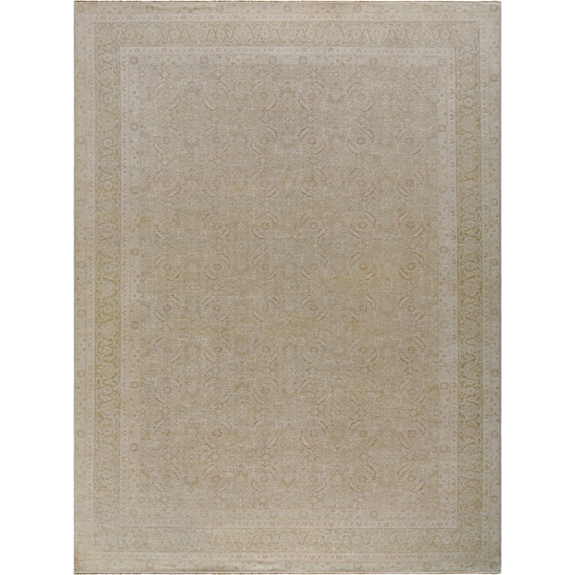 Kerman Rug - 533331 by Surya in khaki, sand. Made from wool in a unique style.