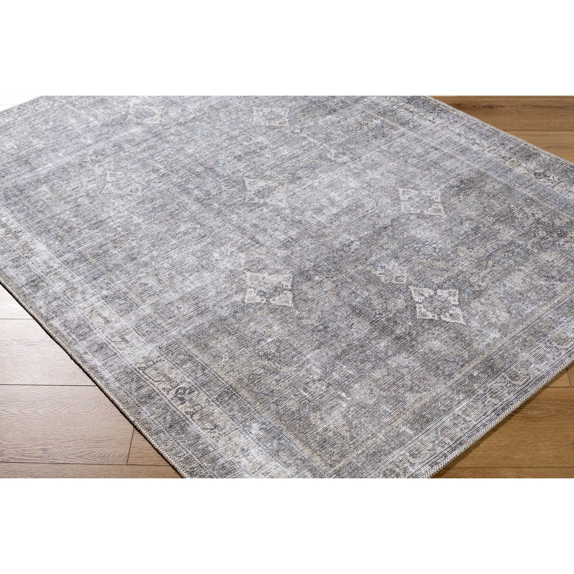 Kemer KMR-2311 Rug by Livabliss in sage, beige, aqua, seafoam, cream, black. Made from polyester in a unique style.