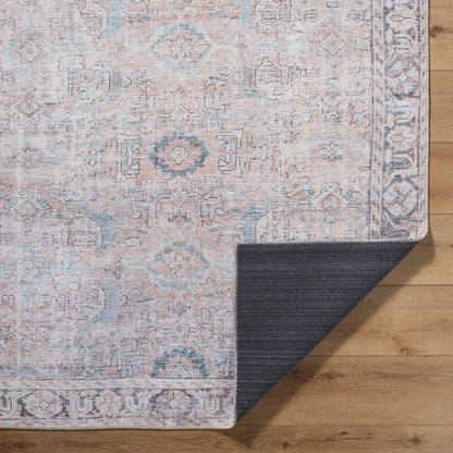 Kemer KMR-2312 Rug by Livabliss in tan, charcoal, seafoam, aqua, dark brown, cream. Made from polyester in a unique style.