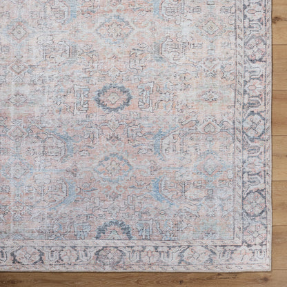Kemer KMR-2312 Rug by Livabliss in tan, charcoal, seafoam, aqua, dark brown, cream. Made from polyester in a unique style.