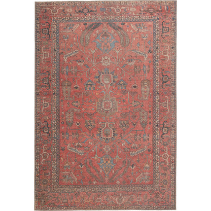 Kindred KND08 Rug by Jaipur Living in red, blue. Made from 100% polyester in a unique style.