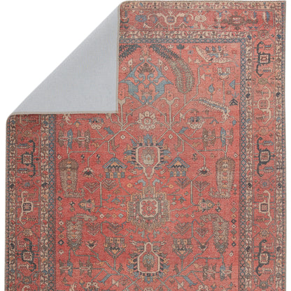 Kindred KND08 Rug by Jaipur Living in red, blue. Made from 100% polyester in a unique style.