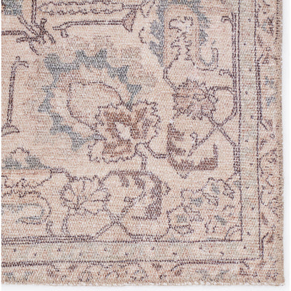 Kindred KND14 Rug by Jaipur Living in light blue, light tan. Made from 100% polyester in a unique style.