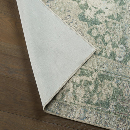 Kindred KND21 Rug by Jaipur Living in green, tan, beige. Made from 100% polyester in a unique style.