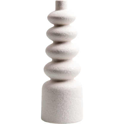 Konark Vase by Surya in white and matte. Made from main: ceramic in a modern style.