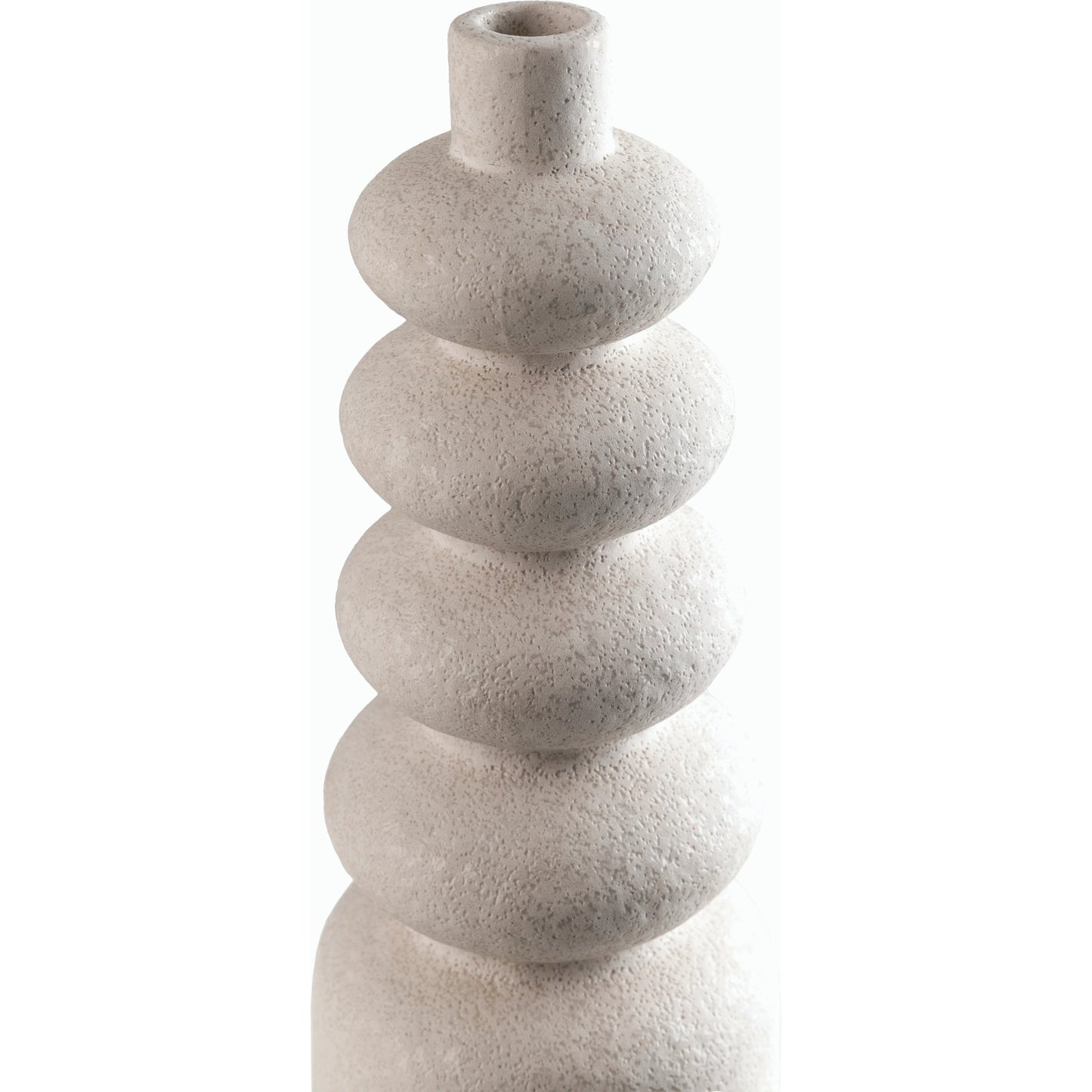 002 SI-1919957 | Closeup | Konark Vase by Surya in white and matte. Made from main: ceramic in a modern style.