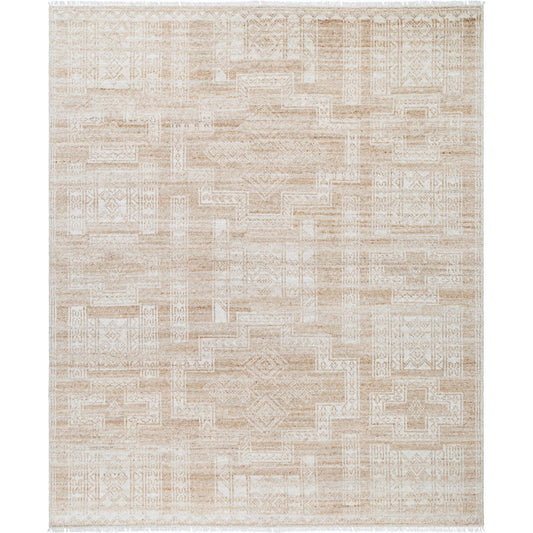 Kunal Rug - 529047 by Surya in pearl, natural. Made from wool in a unique style.