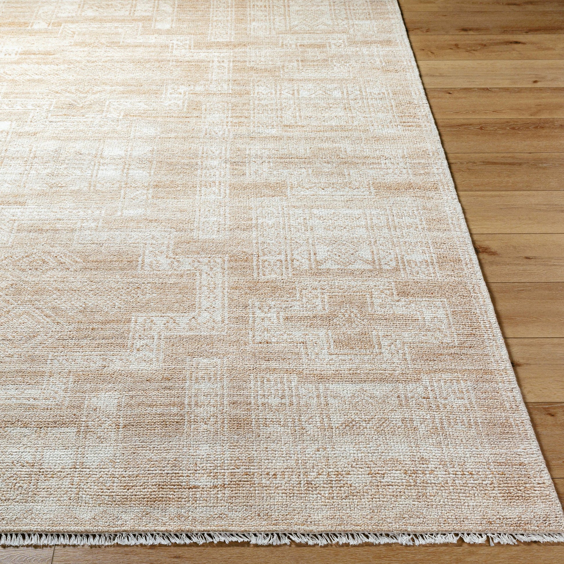 Kunal Rug - 529047 by Surya in pearl, natural. Made from wool in a unique style.