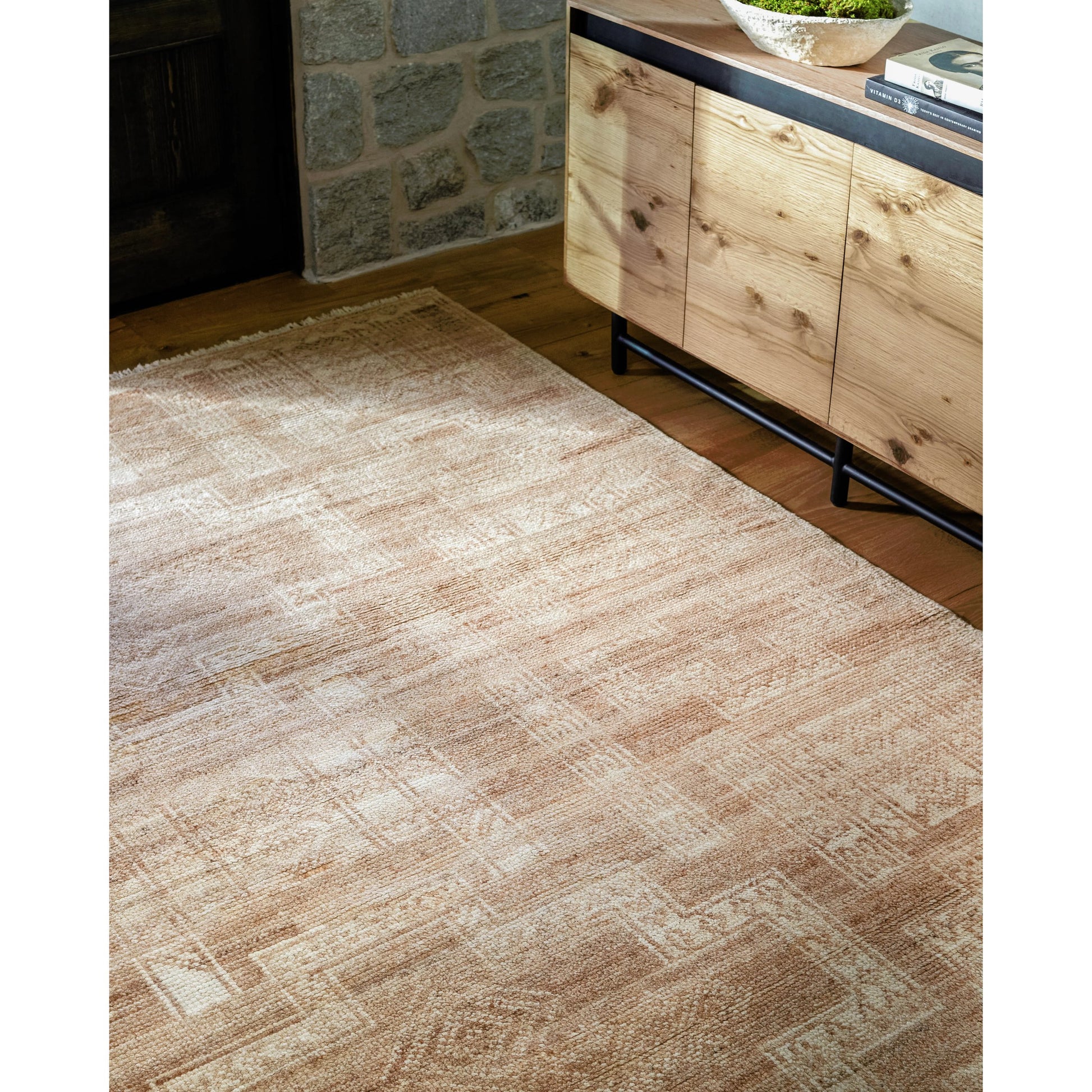 Kunal Rug - 529047 by Surya in pearl, natural. Made from wool in a unique style.