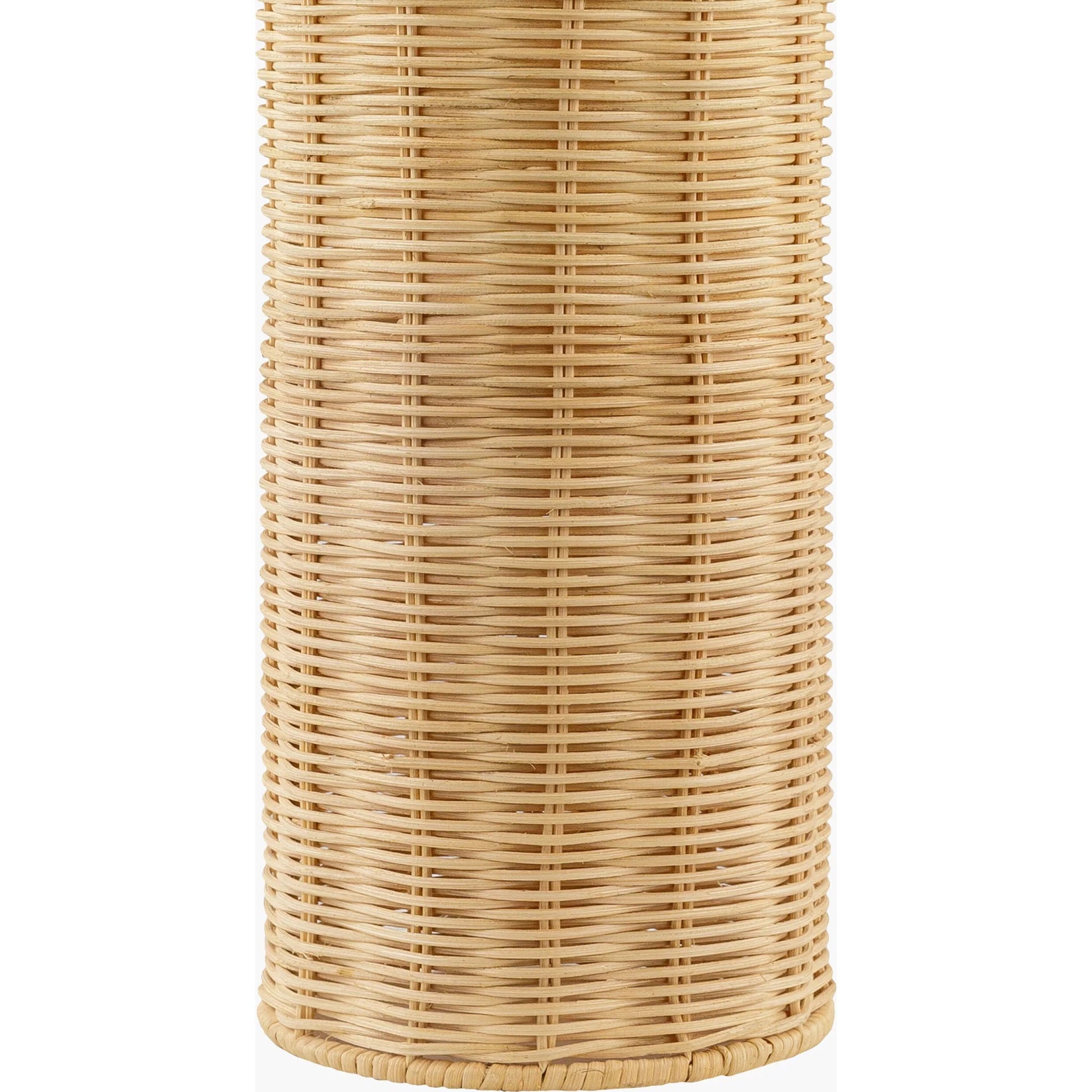 Kenna Accent Table Lamp - 535764 by Surya in beige, translucent and natural. Made from rattan in a rustic style.