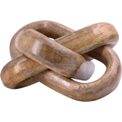 Knot Decorative Object by Worlds Away in brown. Made from unique in a traditional style.