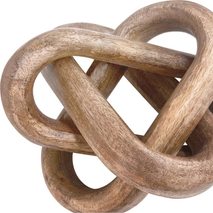 Knot Decorative Object by Worlds Away in brown. Made from unique in a traditional style.