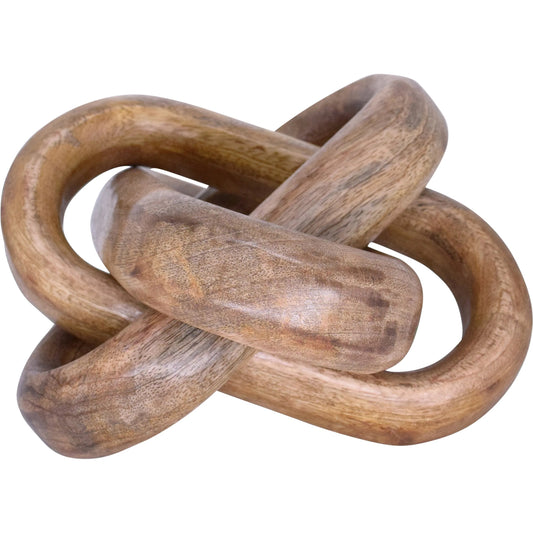 Knot Decorative Object by Worlds Away in brown. Made from unique in a unique style.
