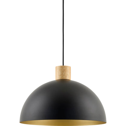 Kanpa Pendant by Livabliss in black and hand painted. Made from iron, metal in a unique style.