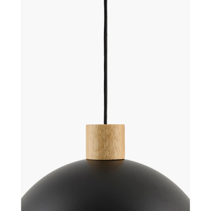 Kanpa Pendant by Livabliss in black and hand painted. Made from iron, metal in a unique style.