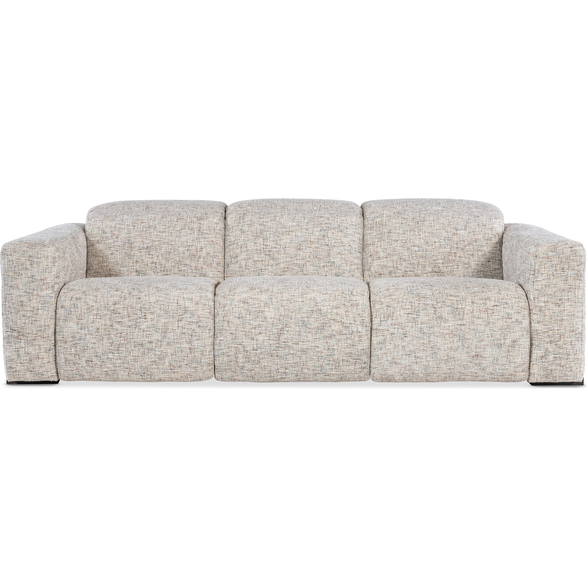 Atlas Power Sofa with Power Headrest by Hooker Furniture in odyssey frost and ebony. Made from fabric in a transitional style.