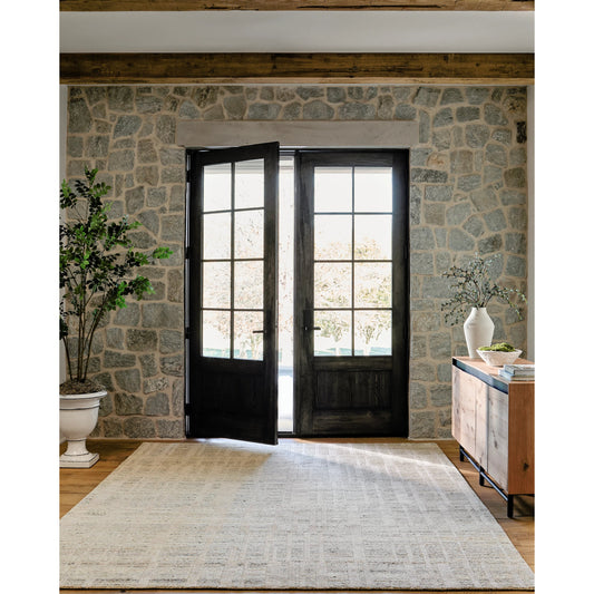 Knoxville Rug - 529068 by Surya in light silver, sterling grey. Made from wool in a unique style.