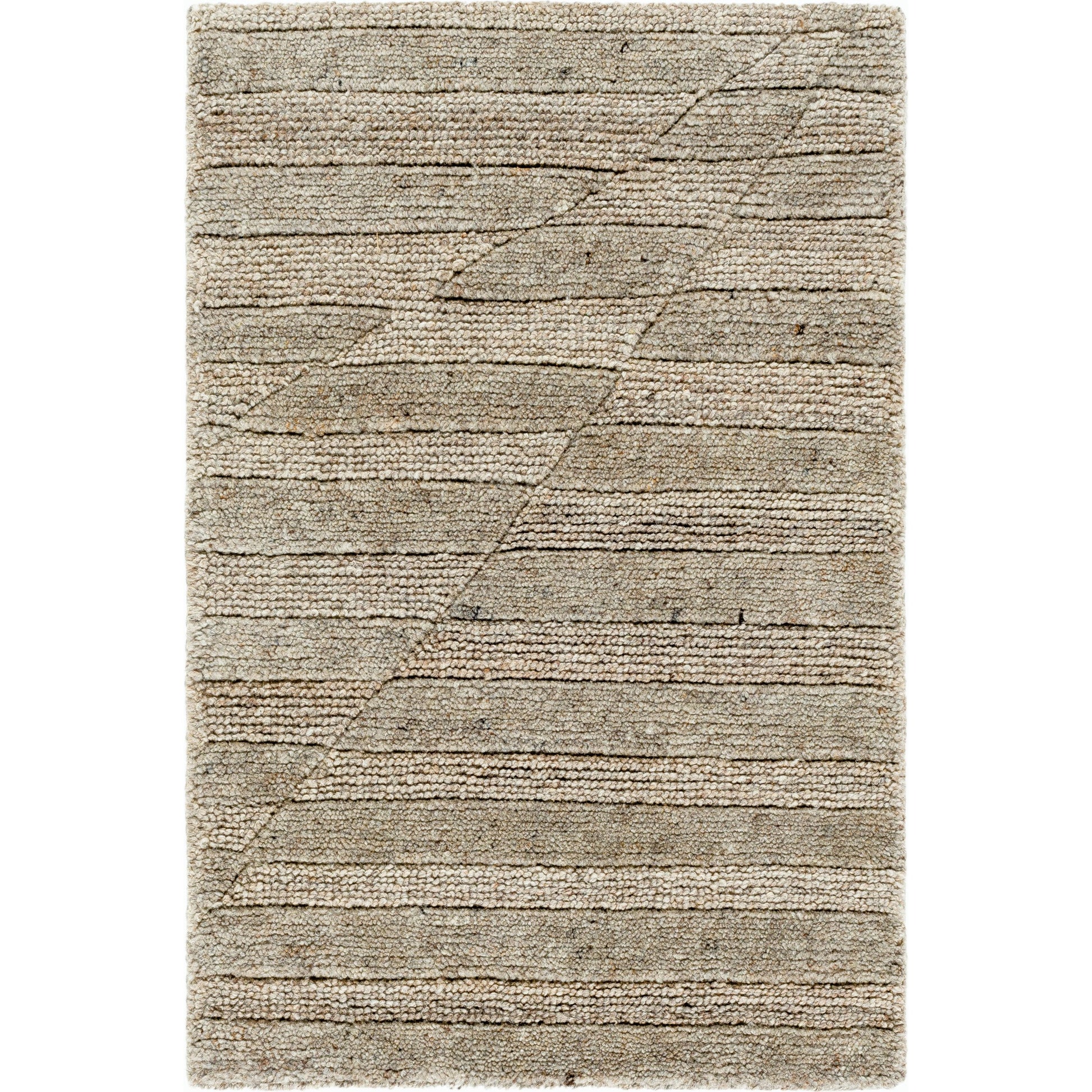 Knoxville Rug - 529088 by Surya in metallic - silver, nickel, ash. Made from wool in a unique style.
