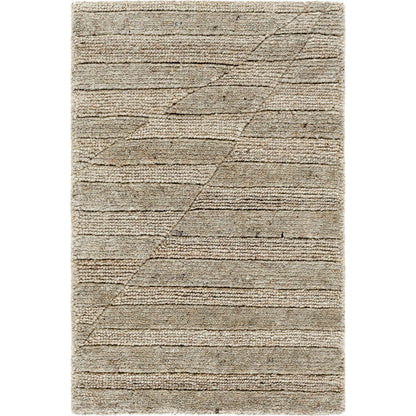 Knoxville Rug - 529088 by Surya in metallic - silver, nickel, ash. Made from wool in a unique style.