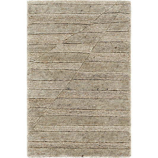 Knoxville Rug - 529088 by Surya in metallic - silver, nickel, ash. Made from wool in a unique style.