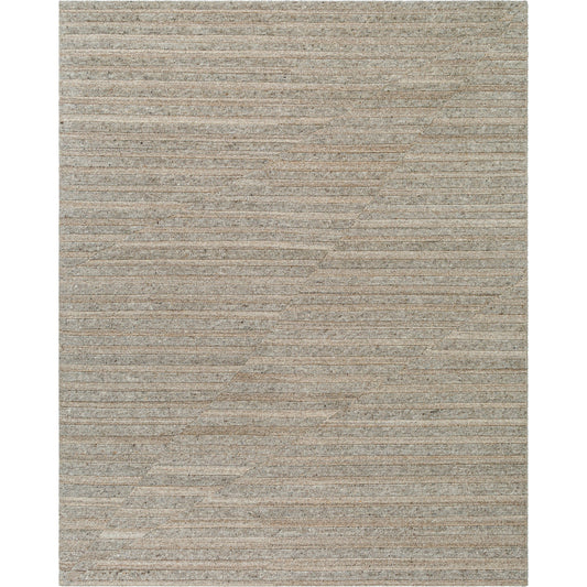 Knoxville Rug - 529088 by Surya in metallic - silver, nickel, ash. Made from wool in a unique style.
