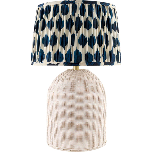 Kenza Accent Table Lamp by Livabliss. Made from rattan, polyester, iron in a unique style.