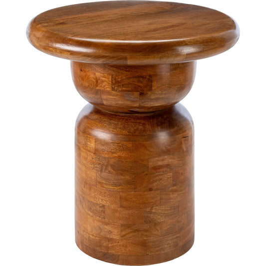 Koben End Table 532002 by Surya. Made from mango wood in a unique style.