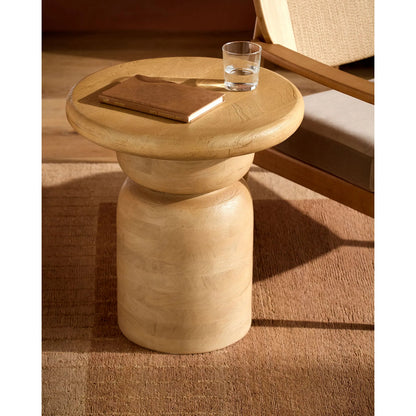 Koben End Table 532002 by Surya. Made from mango wood in a transitional style.