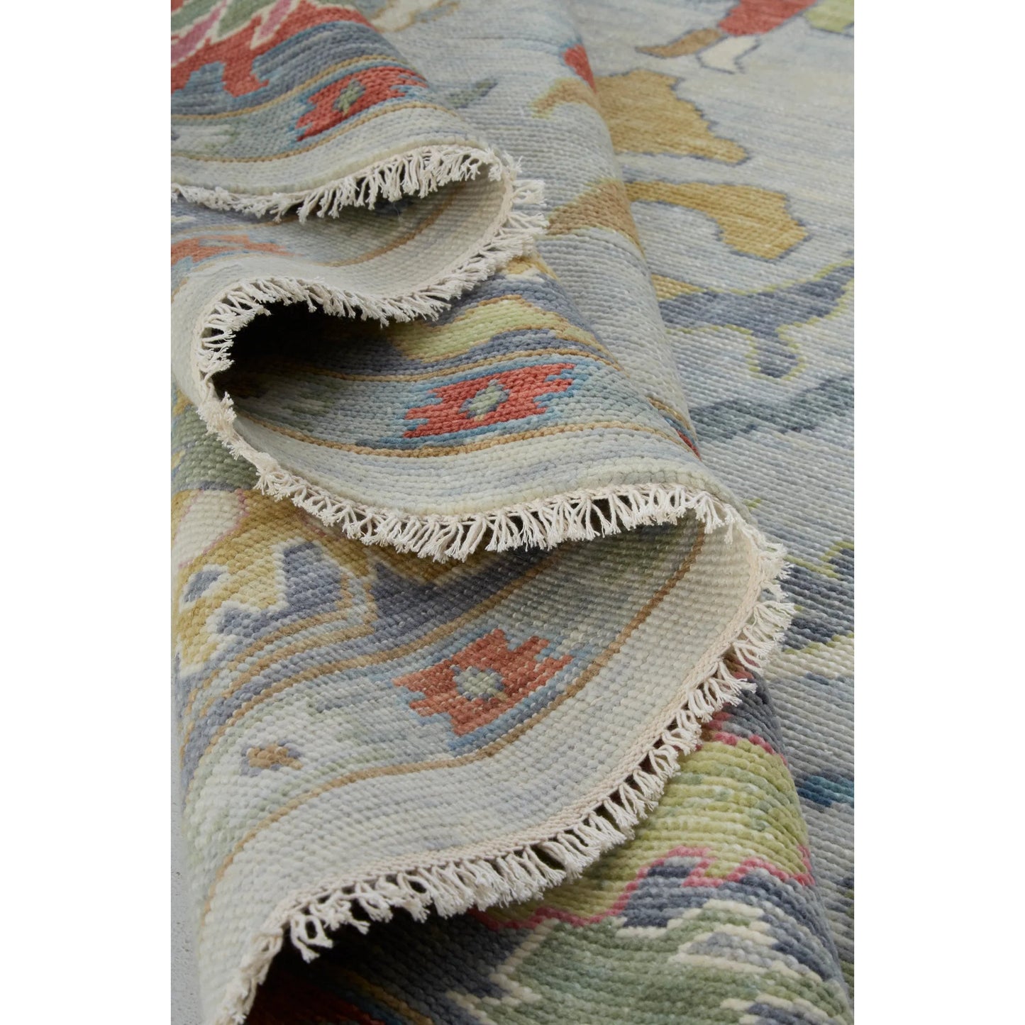 040 SI-1830312 | Closeup | Karina Traditional Persian Rug - 6794F by Feizy in blue, gray, gold. Made from wool in a unique style.