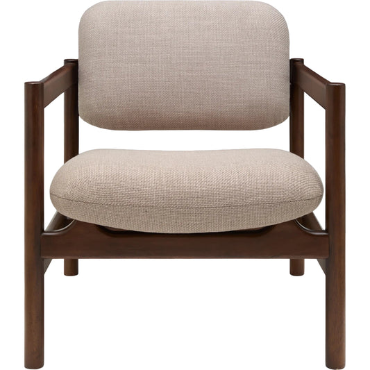 Kodak Accent Chair by Surya in brown. Made from polyester, rubber wood, polyester wrapped foam in a unique style.