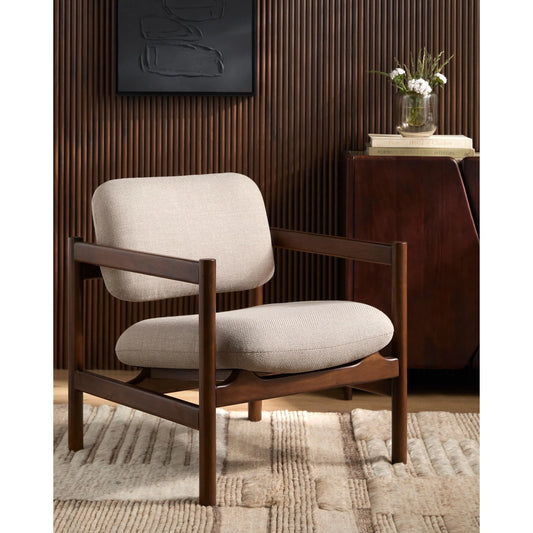 Kodak Accent Chair by Surya in brown. Made from polyester, rubber wood, polyester wrapped foam in a unique style.