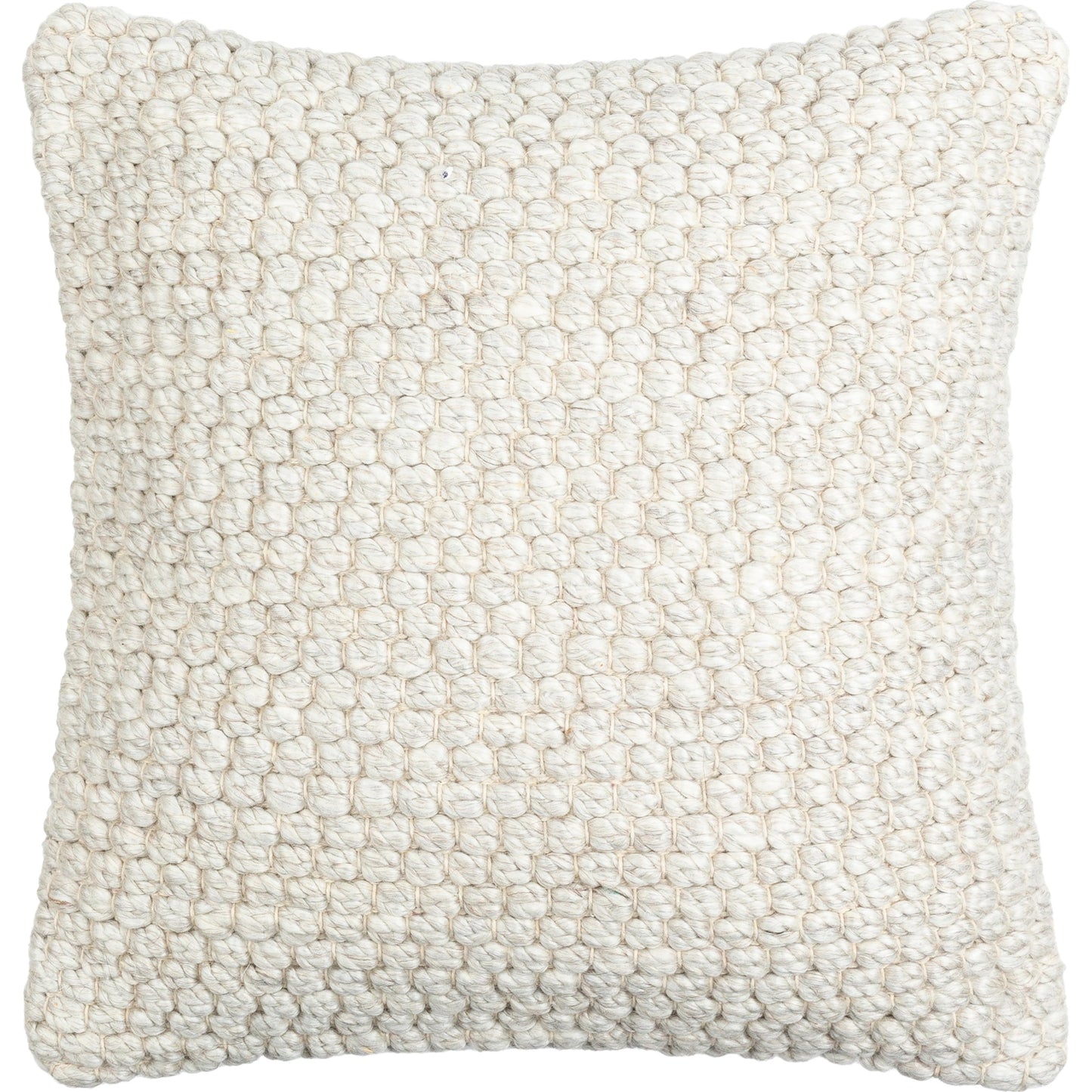 001 SI-2131495,SI-2131496 | Primary Silo | Kolapur Pillow - 479651 by Surya in ivory, cream, pearl. Made from front: 60% viscose, 20% wool, 20% cotton, back: 100% cotton in a modern style.