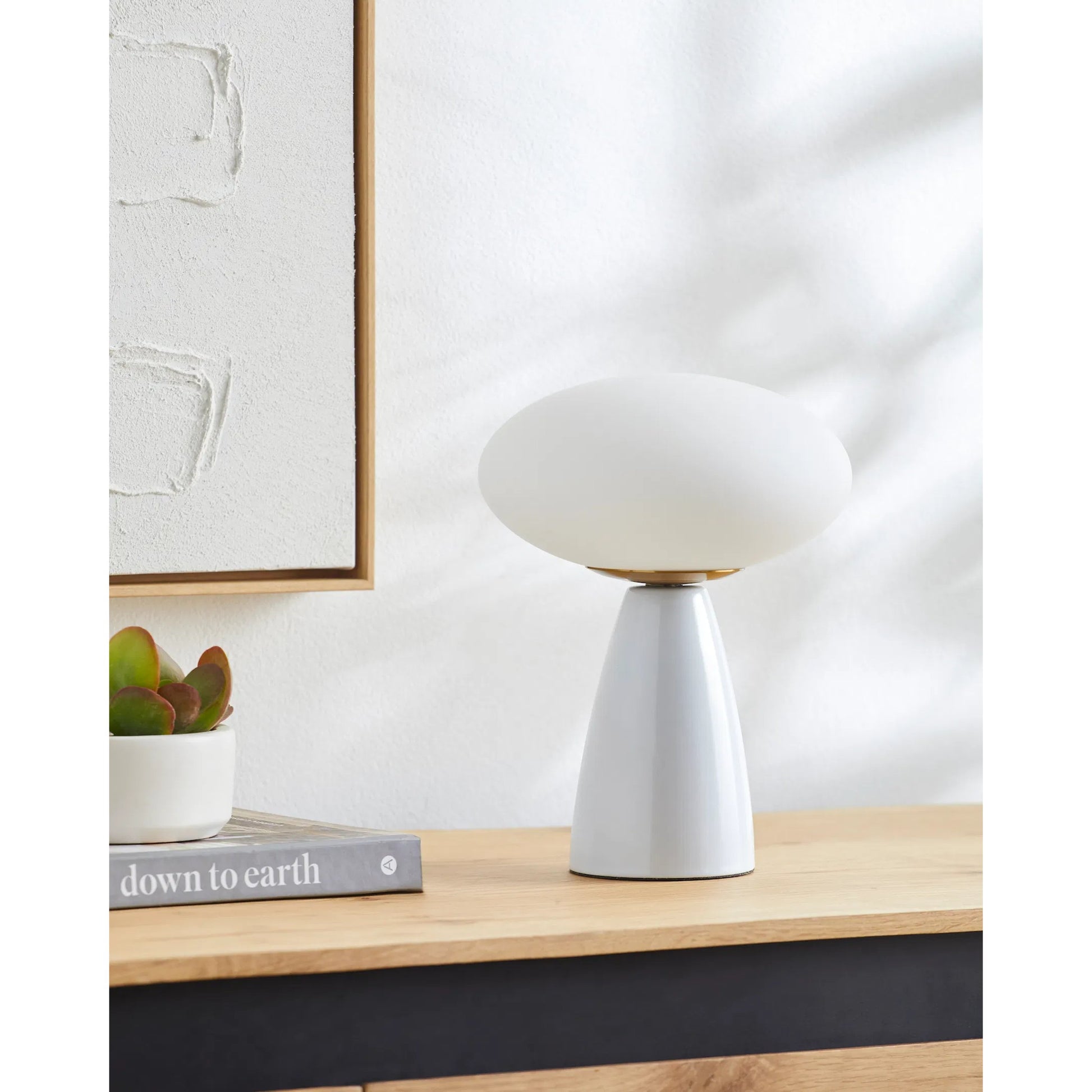 Komorebi Accent Table Lamp- 535675 by Livabliss in glazed. Made from ceramic, glass in a modern style.