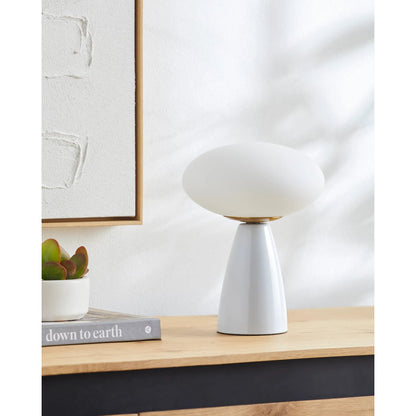 Komorebi Accent Table Lamp- 535675 by Livabliss in glazed. Made from ceramic, glass in a modern style.