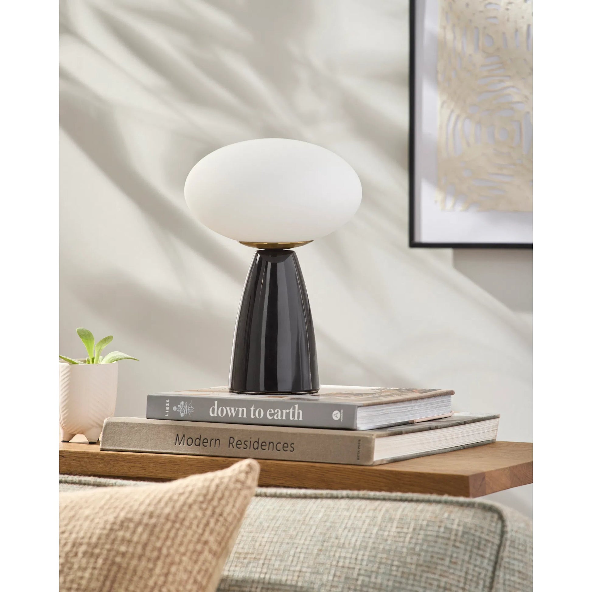 Komorebi Accent Table Lamp- 535675 by Livabliss in glazed. Made from ceramic, glass in a modern style.