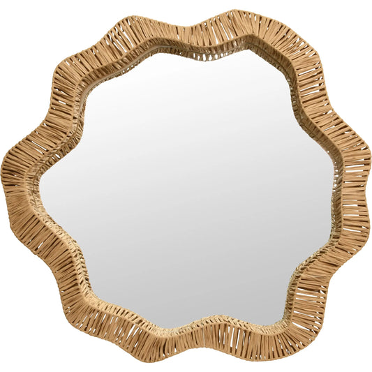 Komodo Mirror by Worlds Away in natural. Made from unique in a unique style.