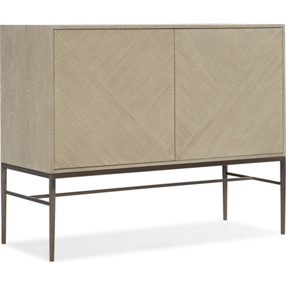 Cascade Cabinet by Hooker Furniture in terrain. Made from oak veneers, metal in a modern style.