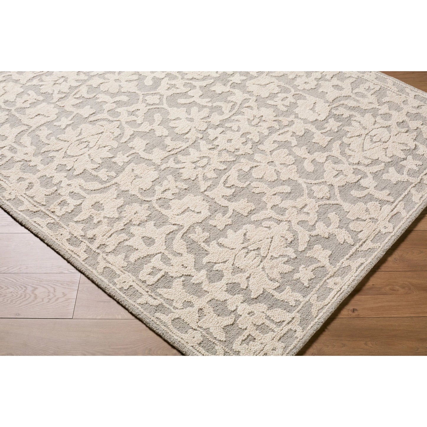 003 SI-2530636,SI-2530637,SI-2530638,SI-2530639 | Closeup | Konya KON-2302 Rug by Livabliss in taupe, ivory, stone. Made from wool in a unique style.