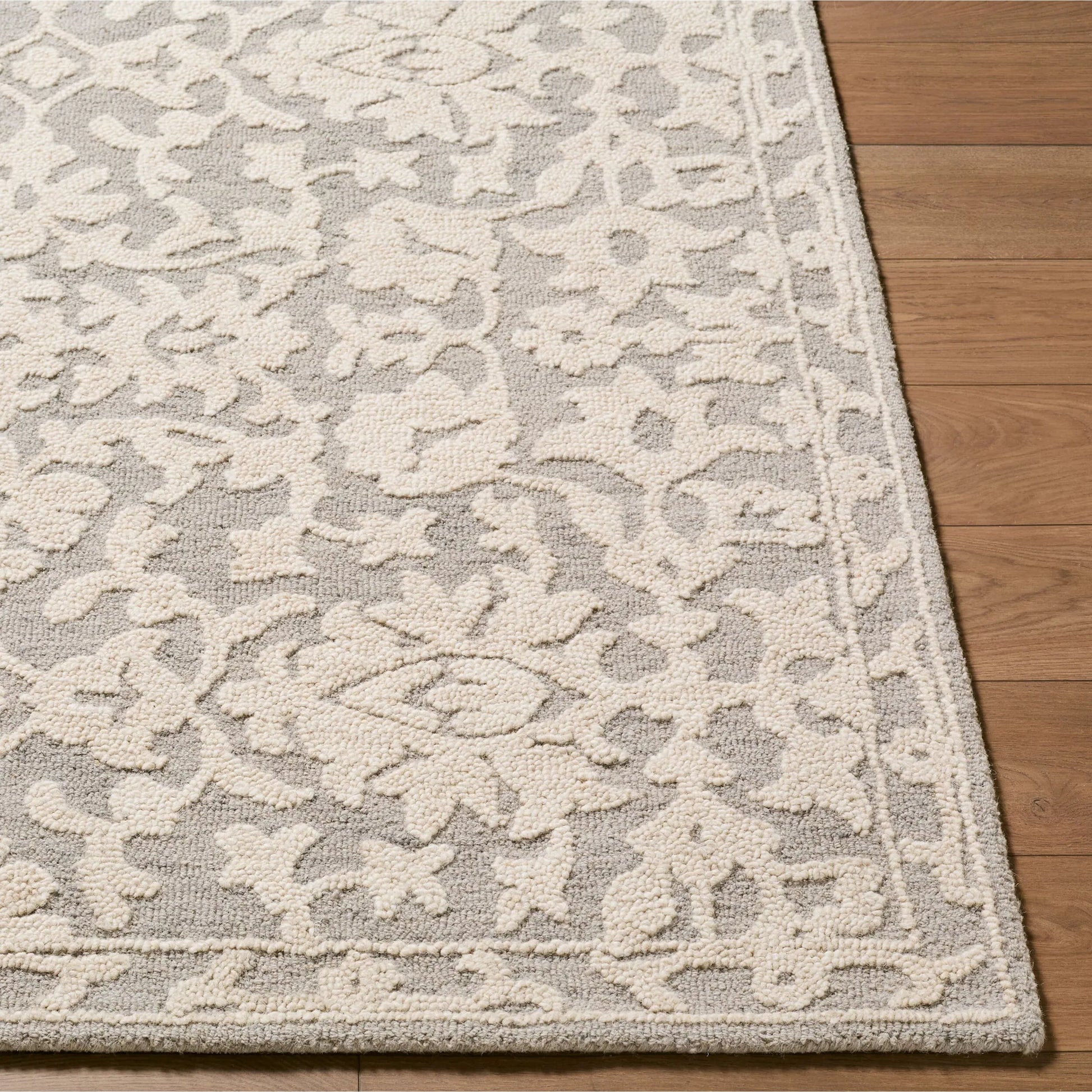 Konya KON-2302 Rug by Livabliss in taupe, ivory, stone. Made from wool in a unique style.
