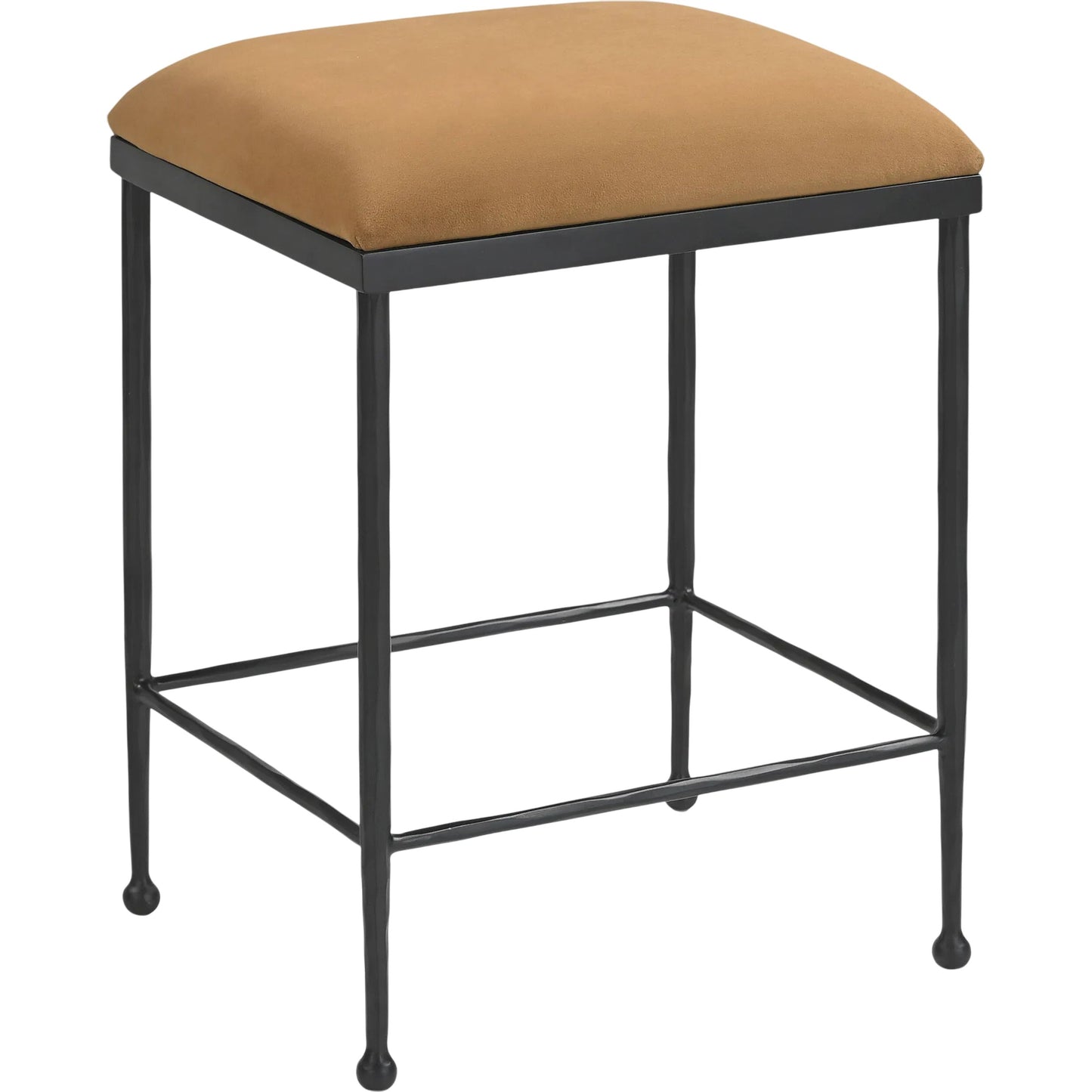 001 SI-2460540 | Primary Silo | Kornel Counter Stool by Surya in black. Made from polyester, iron in a modern style.