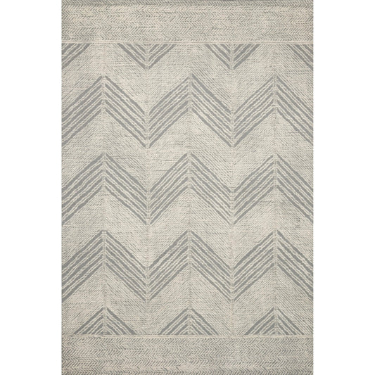 Kopa KO-02 Rug by Loloi in grey, ivory. Made from 100% wool in a unique style.