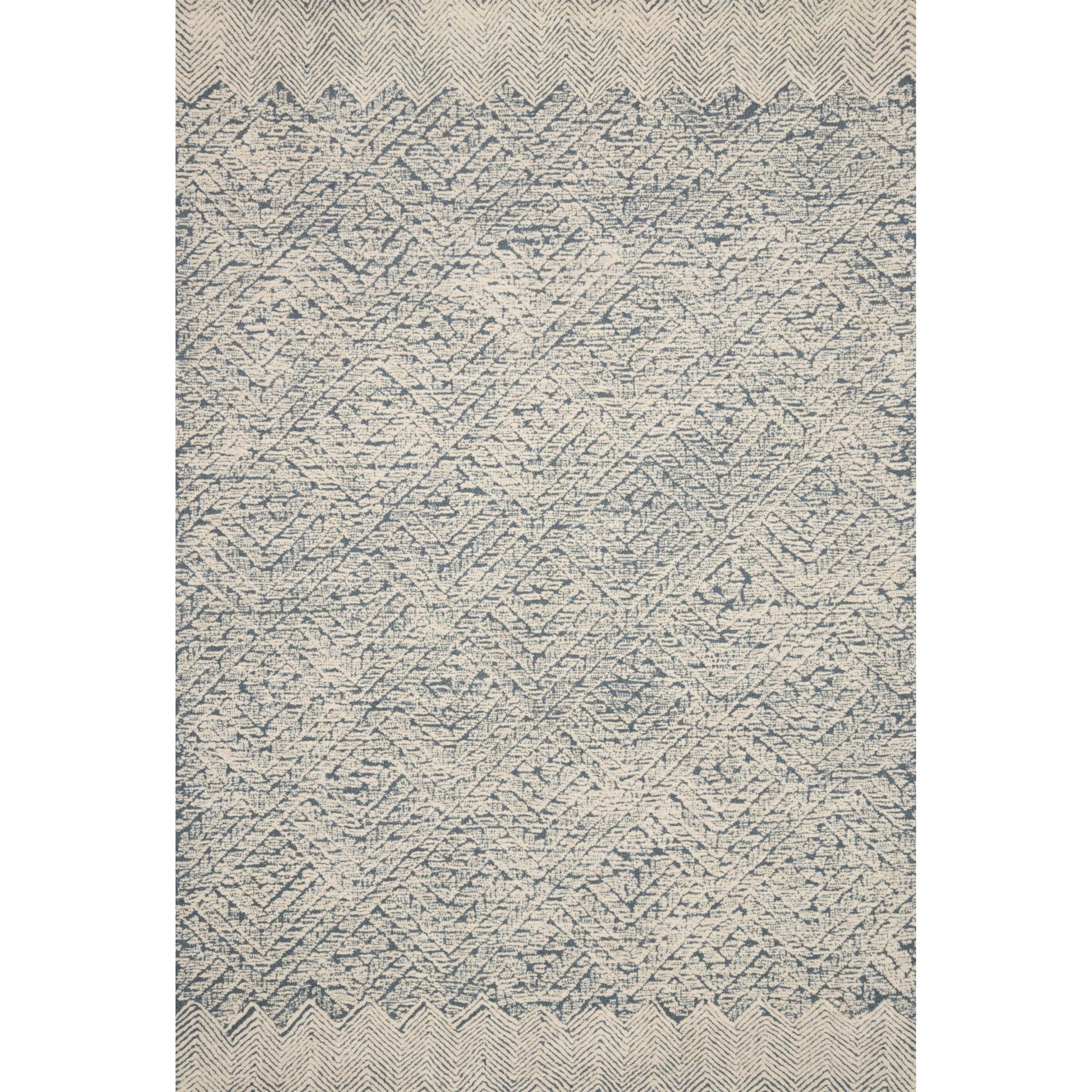 Kopa KO-05 Rug by Loloi in blue, ivory. Made from 100% wool in a unique style.